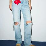 90s High Rise Loose With Bandana