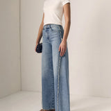 Joss Wide Leg Fray Outseam