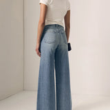 Joss Wide Leg Fray Outseam