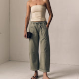 Mara Sateen Drawstring Pant