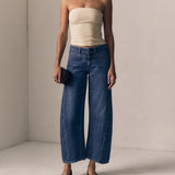 Selena Crop- Mid Rise