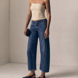 Selena Crop- Mid Rise