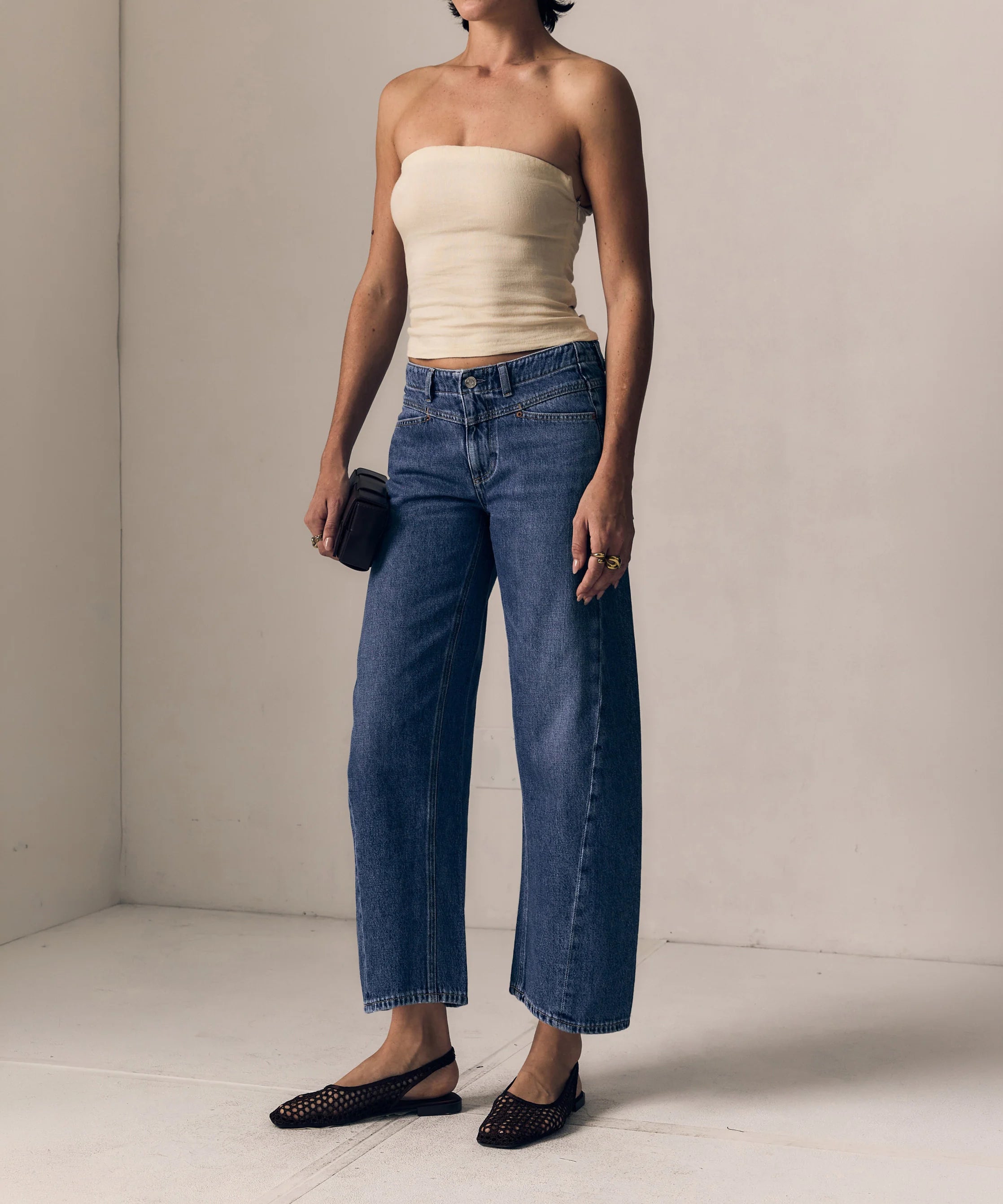 Selena Crop- Mid Rise