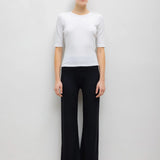 Pointelle Mid Sleeve Slim Fit Tee