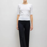 Pointelle Mid Sleeve Slim Fit Tee