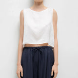 Daniel Crop Sleeveless Crew