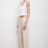 Pointelle Crop Wide Leg Pant