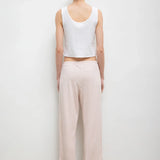 Pointelle Crop Wide Leg Pant