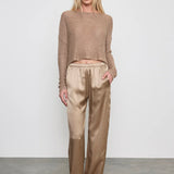 Linen Open Knit Bateau Sweater