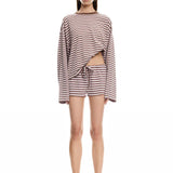 Bloom Stripped Long Sleeve Top