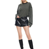 Bloom Stripped Long Sleeve Top