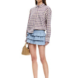 Untamed Shirt Berry Plaid