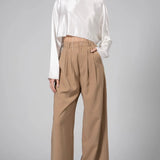 Fabi Wide Leg Pant - Camel