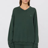 Oversized V Neck Sweatshirt