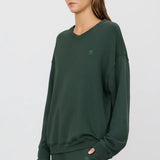 Oversized V Neck Sweatshirt