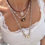 Crsytal Quartz Fish Necklace