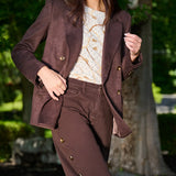 Maverick Vegan Leather Suede Blazer