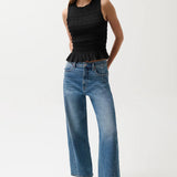 Kyra High Rise Bowed Ankle