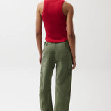 Sabrina Curved Utility Pants - Meadow