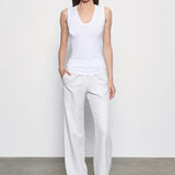 Linen Open Knit Bateau Sweater