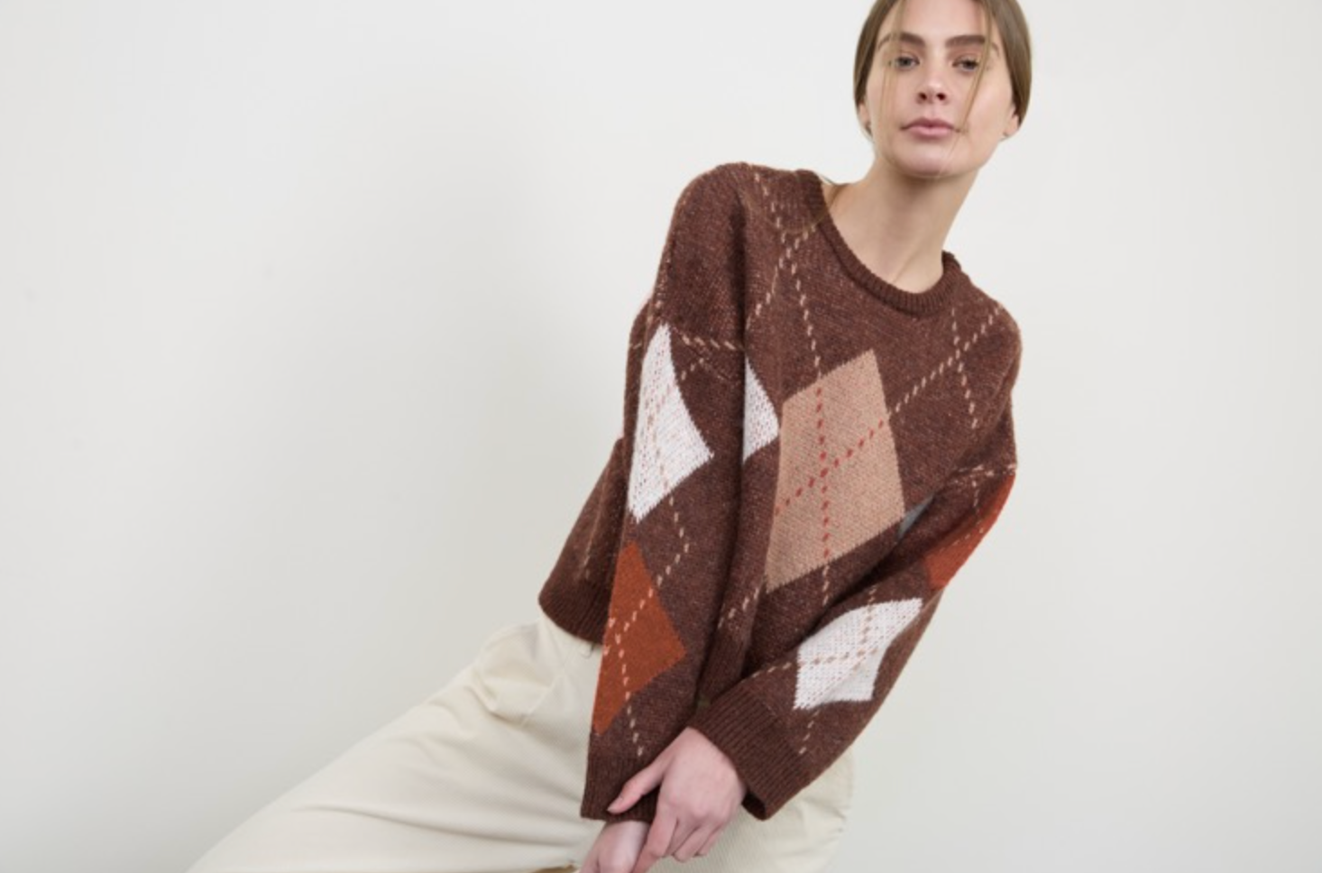 Argyle Pullover Sweater
