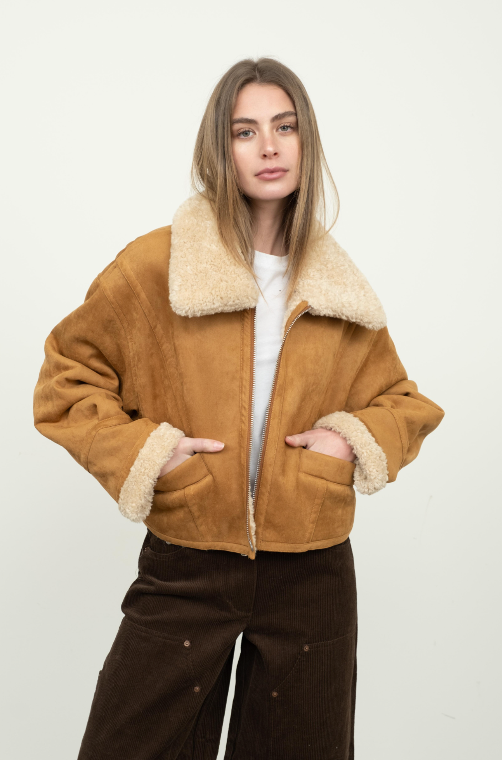 Shearling Faux Fur Jacket
