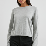 Cotton Cashmere Long Sleeve Tee