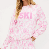 Cassia Top Ski Pink Toile