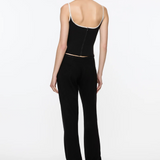 Heart Singlet Top- Black & White