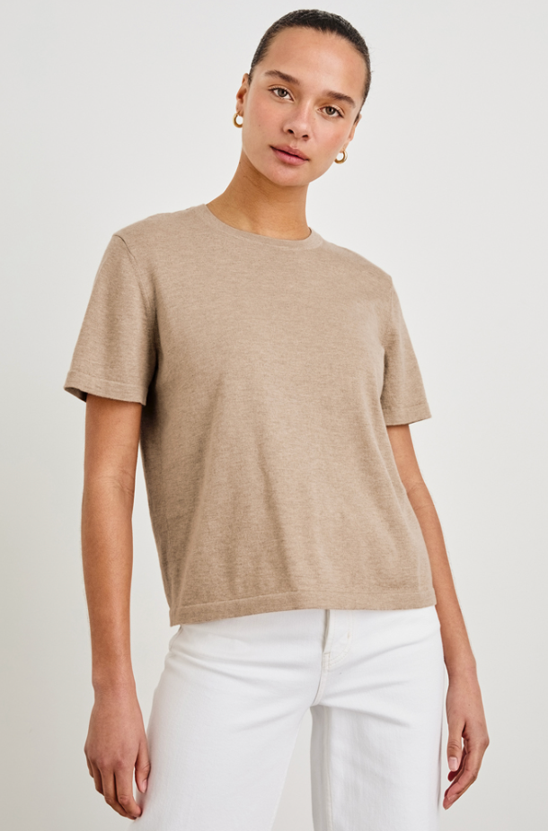Cotton Cashmere Short Sleeve Tee