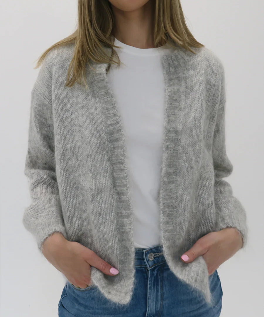 Brody Mohair Open Cardigan