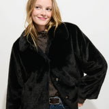 Duane St Jacket In Faux Fur