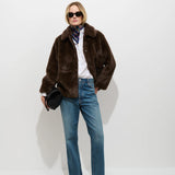 Duane St Jacket In Faux Fur