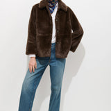 Duane St Jacket In Faux Fur