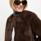 Duane St Jacket In Faux Fur