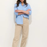 Jo Striped Shirt In Cotton Poplin
