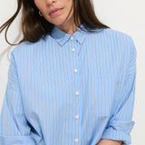 Jo Striped Shirt In Cotton Poplin