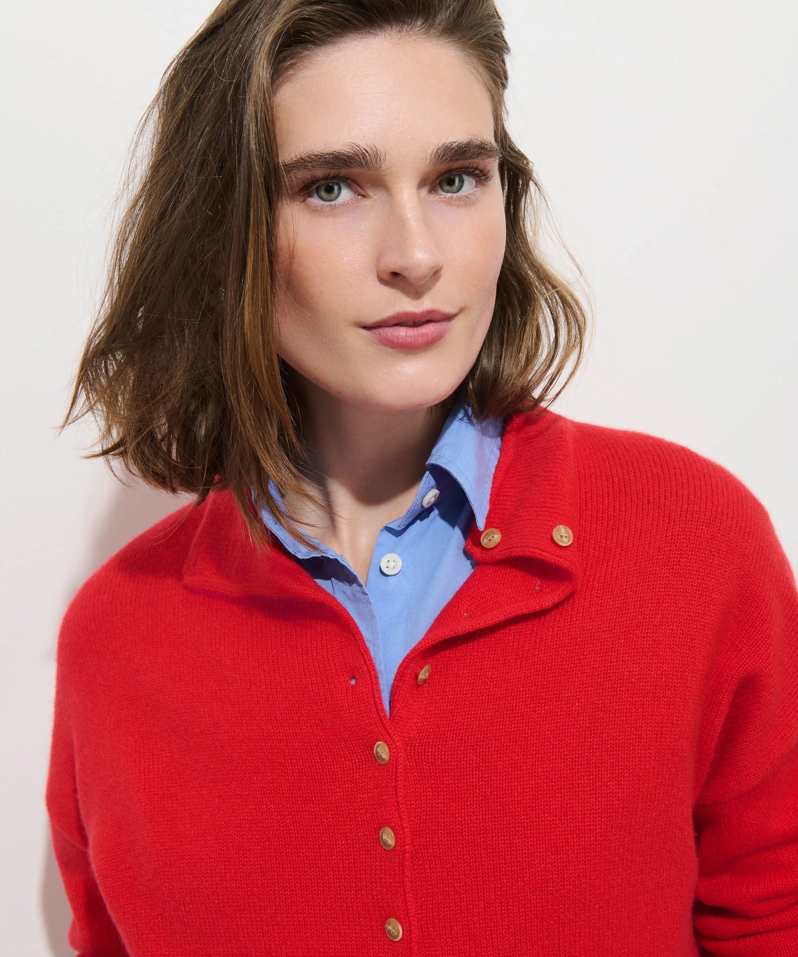 Taylor Cardigan in Washed Cashmere