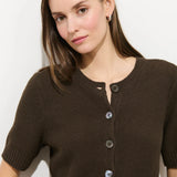 Elle Cardigan In Linen Cotton