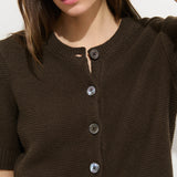 Elle Cardigan In Linen Cotton