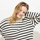 Normandy Striped Sweater In Cotton