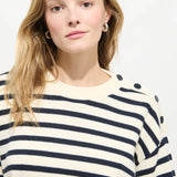 Normandy Striped Sweater In Cotton