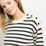 Normandy Striped Sweater In Cotton