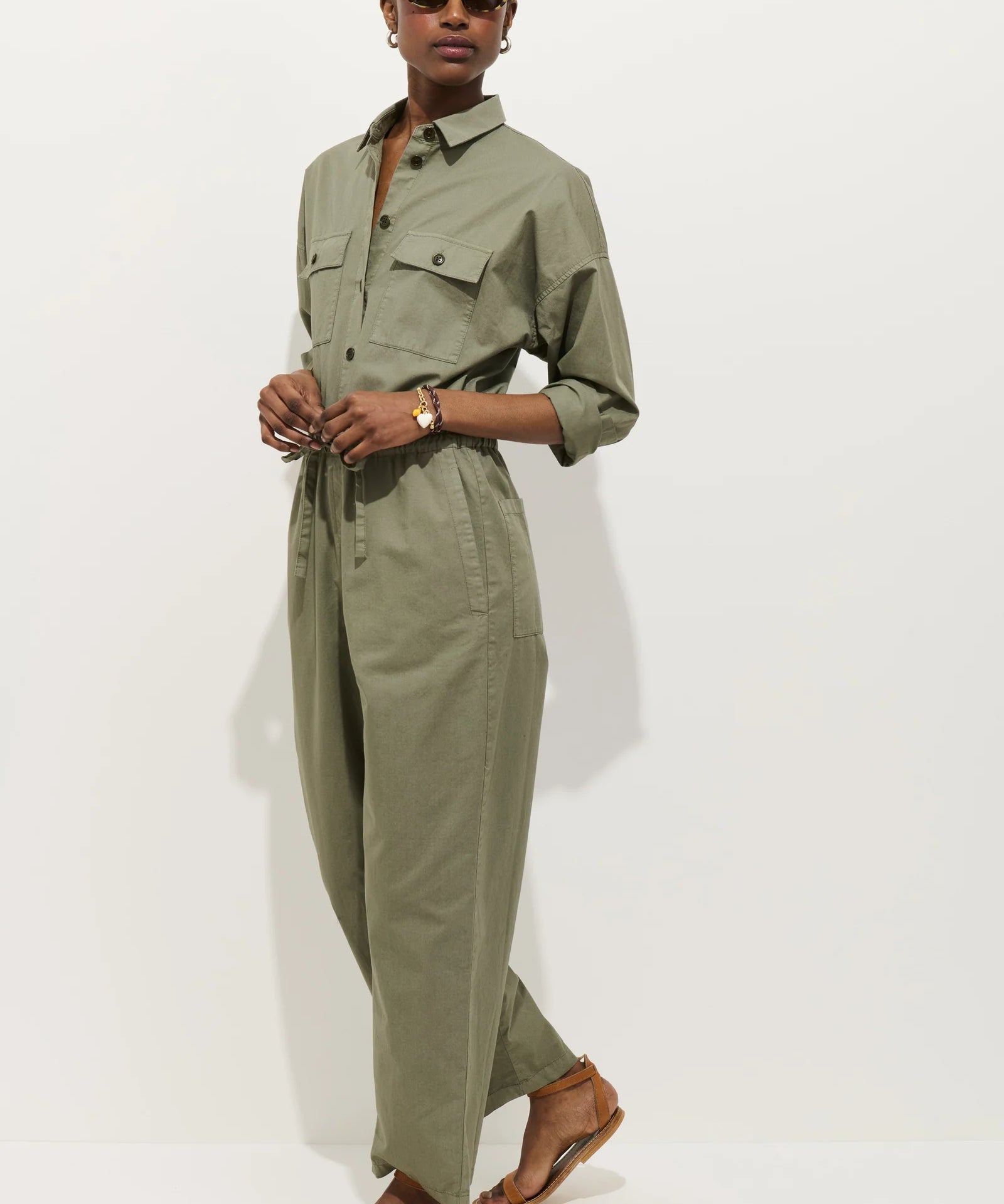 Delancey Jumpsuit In Lightweight Twill