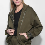Nylah Soft Knit Funnel Neck Jacket