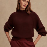 Martina High Neck Rib Knit