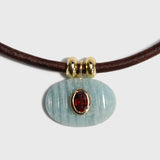 Aquamarine Horizon Necklace