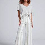Cropped Sailor- Sand Stripe