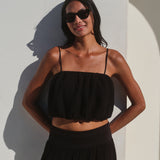 Gauze Bubble Top