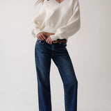 Issa Mid Rise Relaxed Ankle Straight